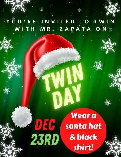 TWIN DAY ANNOUNCEMENT 